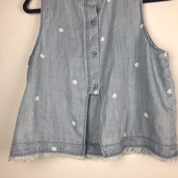 Cloth & Stone | Chambray Polka Dot Top - Picture 6 of 8